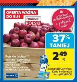 Carrefour Jabłka red prince oferta