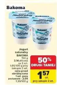 Carrefour Jogurt naturalny gęsty Bakoma Naturalny oferta