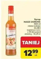 Carrefour Syrop z imbiru Nasze Domowe oferta