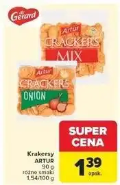 Carrefour Krakersy cebulka Artur oferta