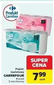 Carrefour Papier toaletowy różowy Carrefour Essential oferta