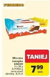 Carrefour Baton Kinder Mleczna Kanapka oferta