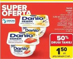 Carrefour Serek truskawkowy Danone Danio oferta