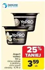 Carrefour Jogurt proteinowy straciatella Danone Yopro oferta