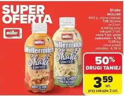 Carrefour Napój mleczny white choco pistachio Mullermilch Shake oferta