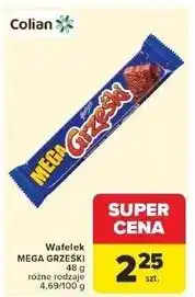 Carrefour Wafelek kakaowy w czekoladzie deserowej Grześki Mega oferta