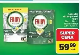 Carrefour Tabletki do zmywarki lemon Fairy All In 1 oferta