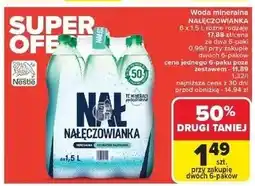 Carrefour Woda delikatnie gazowana Nałęczowianka oferta