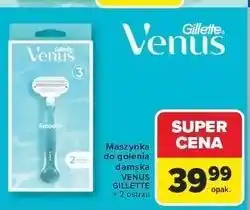 Carrefour Maszynka do golenia + 2 wkłady Gillette Venus Smooth oferta
