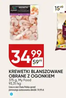 Chata Polska Krewetki blanszowane obrane z ogonkiem My Food oferta
