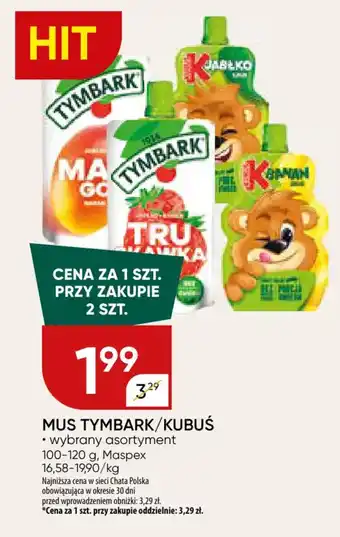 Chata Polska Mus tymbark/kubuś oferta