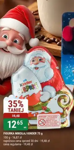 bi1 Figurka Mikołaj Kinder 75 g oferta