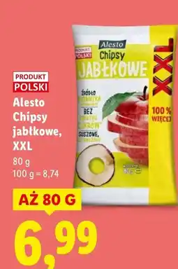 Lidl Chipsy jabłkowe XXL Alesto oferta