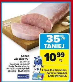 Carrefour Market Schab wieprzowy bez kości Carrefour Market oferta