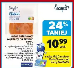 Carrefour Market Łosoś sałatkowy wędzony na zimno SIMPL oferta