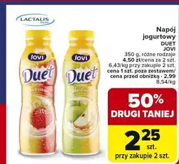 Carrefour Market Napój jogurtowy Duet różne rodzaje JOVI oferta