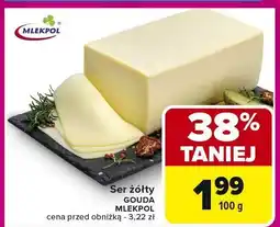 Carrefour Market Ser żółty gouda Mlekpol oferta