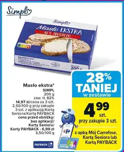 Carrefour Market Masło ekstra SIMPL oferta