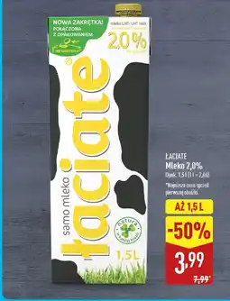 ALDI ŁACIATE Mleko 2,0% oferta