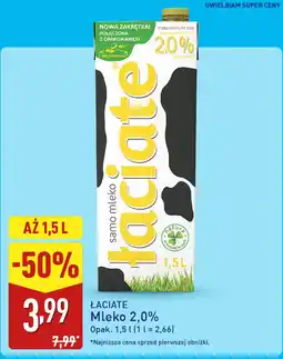 ALDI ŁACIATE Mleko 2,0% oferta