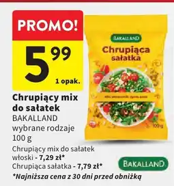 Intermarche Chrupiący mix do sałatek BAKALLAND oferta