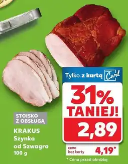 Kaufland Szynka od Sawegra 100 g KRAKUS oferta