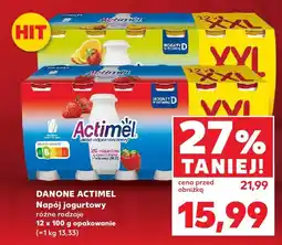 Kaufland Napój jogurtowy Actimel różne rodzaje 12 x 100 g DANONE oferta