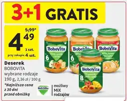 Intermarche Deserek BOBOVITA wybrane rodzaje oferta