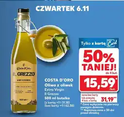 Kaufland Oliwa z oliwek Extra Virgin Il Grezzo 500 ml COSTA D'ORO oferta
