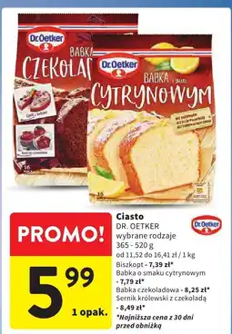Intermarche Ciasto Babka czekoladowa Dr. Oetker oferta