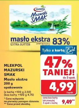 Kaufland Masło ekstra Mazurski Smak Mlekolpol oferta