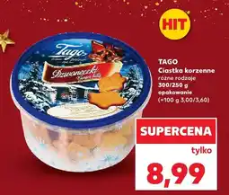 Kaufland Ciastka korzenne Tago różne rodzaje oferta