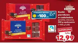 Kaufland Kostki piernikowe w czekoladzie Winter Edition gorzkiej oferta