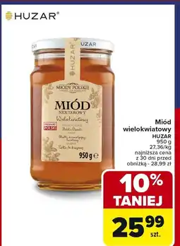 Carrefour Miód wielokwiatowy nektarowy HUZAR oferta