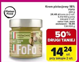Carrefour Krem pistacjowy 18% FOFO Platan Food oferta
