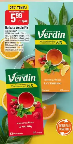 Polomarket Herbata Verdin Fix kompozycja 6 ziół z maliną oferta