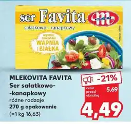 Kaufland Ser sałatkowo-kanapkowy Mlekovita Favita oferta
