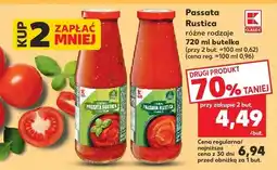 Kaufland Passata Rustica różne rodzaje 720 ml K-Classic oferta