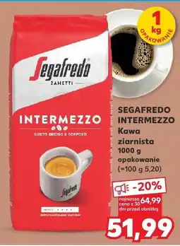 Kaufland Kawa ziarnista 1000 g Segafredo oferta