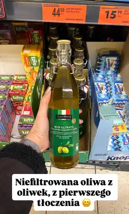 Biedronka Oliwa niefiltrowana Extra Vergine z oliwek, z pierwszego tłoczenia Gusto Bello oferta