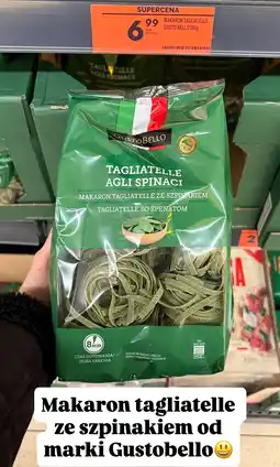 Biedronka Makaron tagliatelle ze szpinakiem Gusto Bello oferta