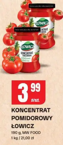Chorten Koncentrat pomidorowy Łowicz 190 g, MW FOOD oferta