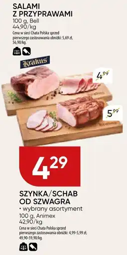 Chata Polska Szynka/schab od szwagra wybrany asortyment Animex oferta