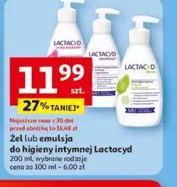 Auchan Emulsja do higieny intymnej Lactacyd oferta