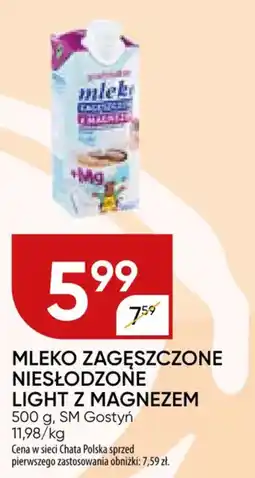 Chata Polska Mleko zagęszczone niesłodzone light z magnezem sm gostyń oferta