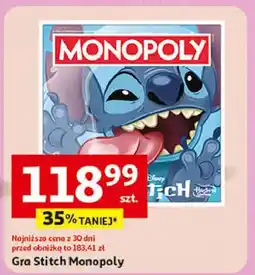 Auchan Gra monopoly stitch Hasbro oferta
