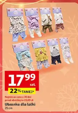 Auchan Ubranko dla lalki oferta