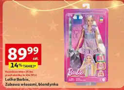 Auchan Lalka barbie zabawa włosami Mattel oferta