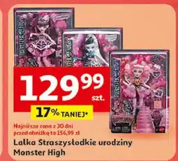 Auchan Lalka straszysłodkie urodziny Monster High oferta