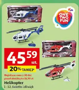 Auchan Helikopter zdalnie sterowany One Two Fun oferta